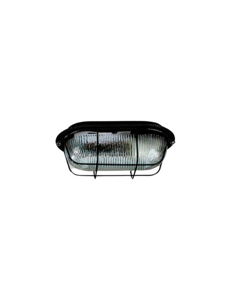 TORTUGA CHAPA OVAL CHICA E27 NEGRO 20X11CM