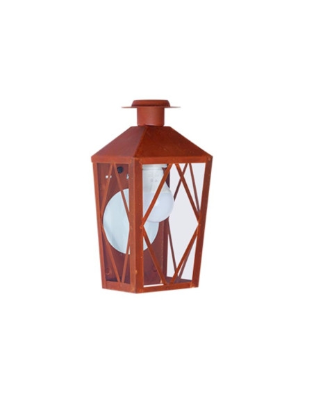 FAROL MONSERRAT CHAPA PARED OXIDO 14X30X12CM