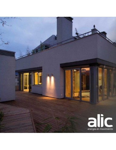 APLIQUE UNIDIRECCIONAL CURVO 1 LUZ GU10 GRIS ALIC