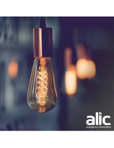 LAMPARA ANTIQUE FILAMENTO ST64 24/20W INCAND LUZ CALIDA 2