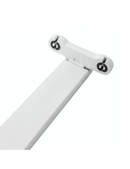 LISTON CHAPA FINO 1200MM PARA DOS TUBOS LED