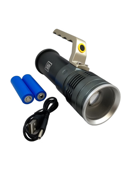 LINTERNA LED 10W RECARGABLE USB