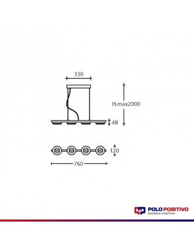COLGANTE LED LONGBOAT SINGLE 36W DIMMER CANDIL