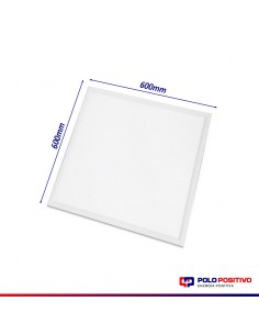 PANEL DE EMBUTIR LED CUADRADO BLANCO 48W FRIO 6000K 60X60CM 2