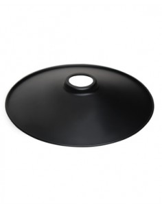 PANTALLA PARA PORTALAMPARA NEGRO 22CM PERF.41MM