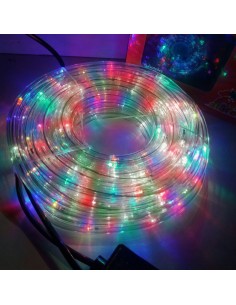 ROLLO MANGUERA LED C/CTRL. 10MTS TRICOLOR