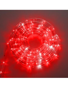 ROLLO MANGUERA LED C/CTRL. 10MTS ROJA