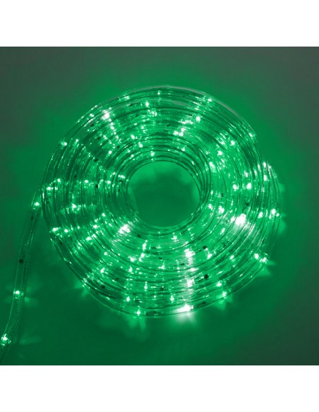 ROLLO MANGUERA LED C/CTRL. 10MTS VERDE  MVL