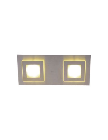 APLIQUE LED BENNY 2LUCES 4,2W COLOR CROMO 3000K CANDIL