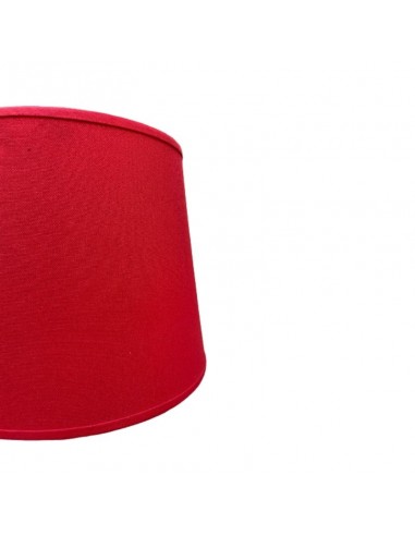 PANTALLA VELADOR CONICA 15X20X15 LISO ROJO