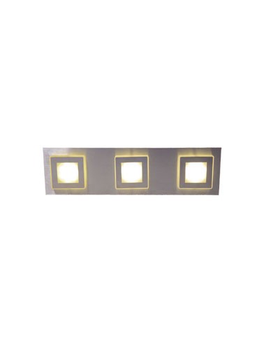 APLIQUE LED BENNY 3LUCES 4,2W COLOR CROMO LUZ CALIDA CANDIL