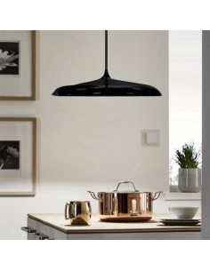 COLGANTE LED MATIZ 30W LUZ CALIDA 3000K 40CM NEGRO 2