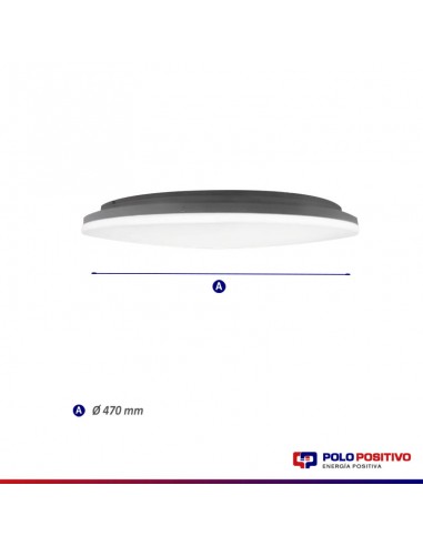 PLAFON LED MOON 45W DIMMERIZABLE CALIDO 3000K...