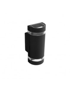 APLIQUE PLAY 2 LUCES NEGRO GU10 ALUMINIO