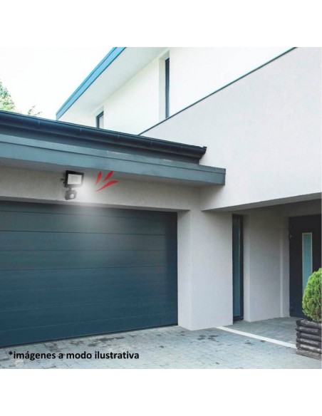 PROYECTOR LED C/ SENSOR 10W LUZ FRÍA EXTERIOR 220V