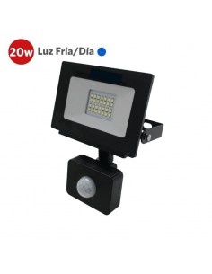 PROYECTOR LED C/ SENSOR 20W LUZ FRÍA EXTERIOR 220V