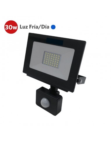 PROYECTOR LED C/ SENSOR 30W LUZ FRÍA EXTERIOR 220V