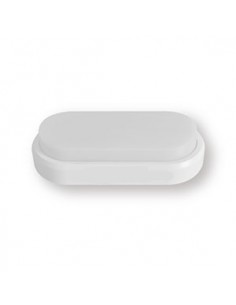 TORTUGA LED INTEGRADO OVAL LUZ NEUTRA 4000K 12W BLANCA