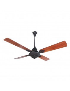 VENTILADOR TECHO MADERA 4 PAL 5 VELOC NEGRO