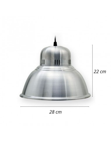 COLGANTE CAMPANA INDUSTRIAL ALUMINIO PLATIL...