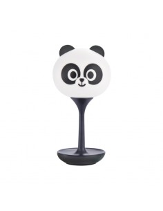 VELADOR USB CON BASE REDONDA. PANDA NEGRO.