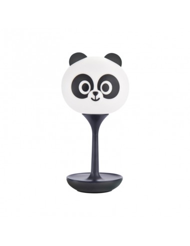 VELADOR USB CON BASE REDONDA. PANDA NEGRO.