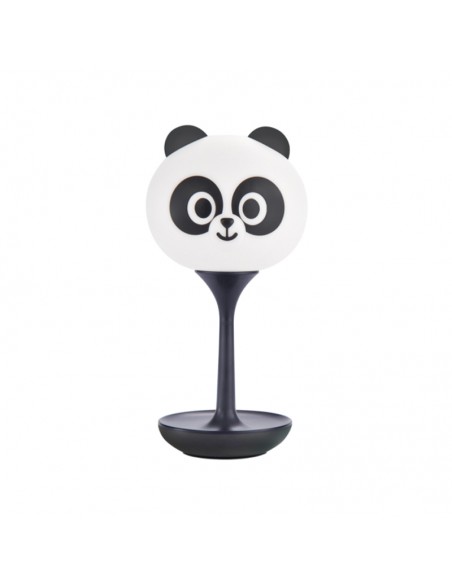 VELADOR USB CON BASE REDONDA. PANDA NEGRO.