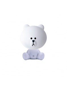 VELADOR USB MINI OSO. BLANCO.