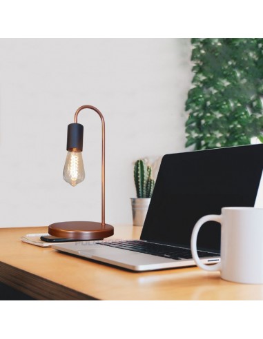 VELADOR VINTAGE COBRE E27 40CM