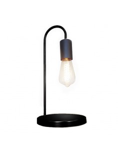 VELADOR VINTAGE NEGRO E27 40CM