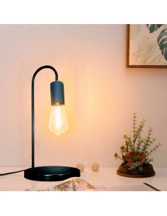 VELADOR VINTAGE NEGRO E27 40CM 2