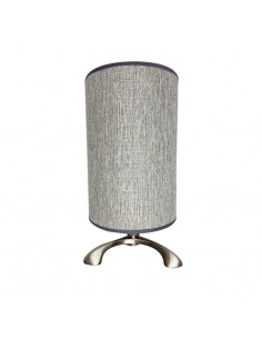 VELADOR VIG BASE PLATIL PANTALLA GRIS 23X15.