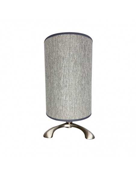 VELADOR VIG BASE PLATIL PANTALLA GRIS 23X15.