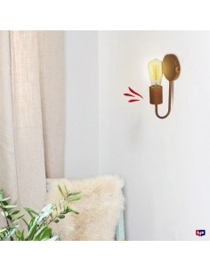 APLIQUE PARED WANDA 1 LUZ OXIDO 2