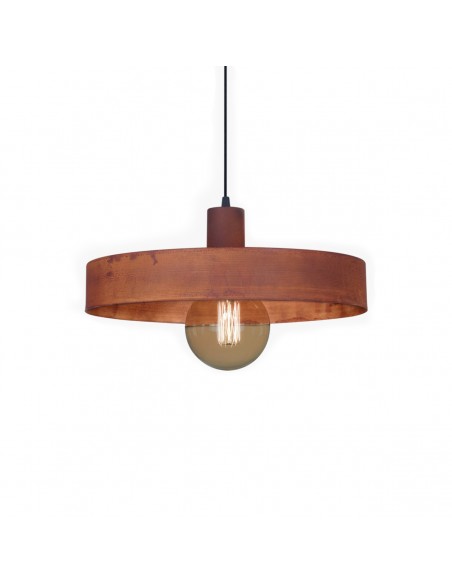 COLGANTE BALCARCE 1 LUZ 30CM E27 OXIDO