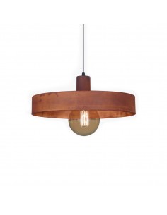 COLGANTE BALCARCE 1 LUZ 40CM E27 OXIDO.