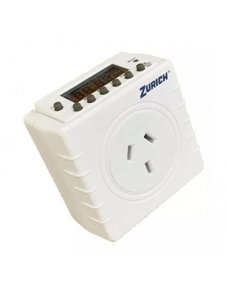 INTERRUPTOR HORARIO ENCHUFABLE DIGITAL 16A DIA/HS