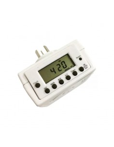 INTERRUPTOR HORARIO ENCHUFABLE DIGITAL 16A DIA/HS 2