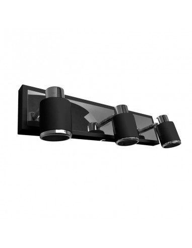 APLIQUE LED JULITA 3 LUCES LINEAL COLOR NEGRO CANDIL