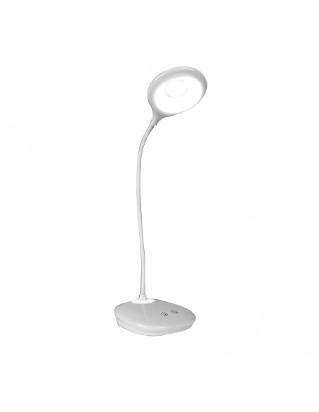 LAMPARA DE ESCRITORIO LED SARLI 5W LUZ NEUTRA C/ BASE BLANCO