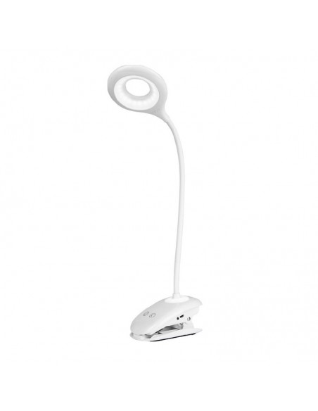 LAMPARA ESCRITORIO LED SARLI 5W LUZ NEUTRA C/ PINZA BLANCO