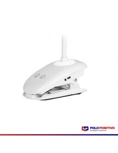 LAMPARA ESCRITORIO LED SARLI 5W LUZ NEUTRA C/ PINZA BLANCO 2