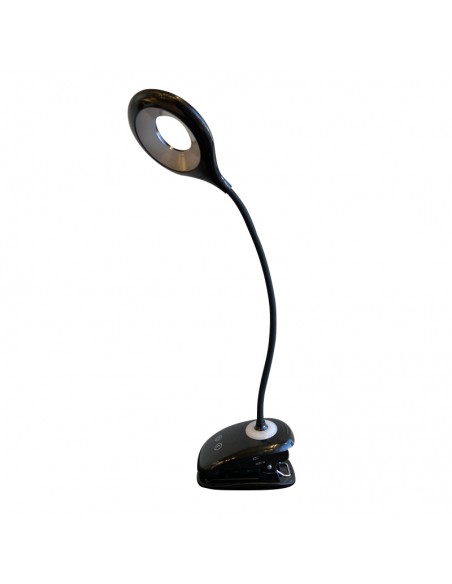 LAMPARA ESCRITORIO LED SARLI 5W 4000K C/PINZA NEGRO