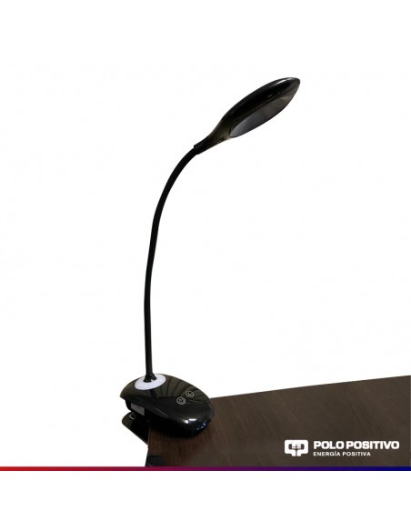 LAMPARA ESCRITORIO LED SARLI 5W 4000K C/PINZA NEGRO