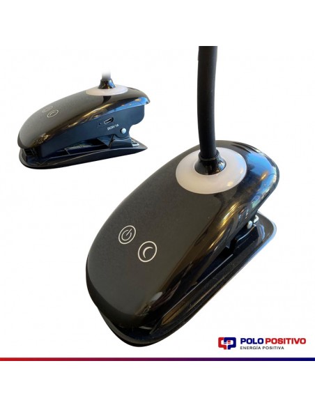 LAMPARA ESCRITORIO LED SARLI 5W 4000K C/PINZA NEGRO