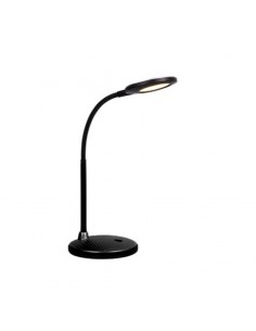 LAMPARA DE ESCRITORIO LED INTEGRA 6W LUZ CALIDA BASE NEGRA