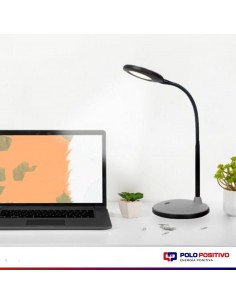 LAMPARA DE ESCRITORIO LED INTEGRA 6W LUZ CALIDA BASE NEGRA 2