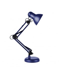 LAMPARA ESCRITORIO CLASSIC E27 DOBLE BRAZO AZUL