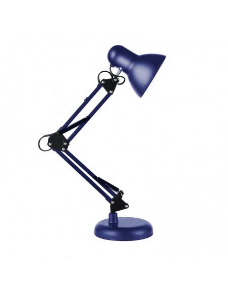 LAMPARA ESCRITORIO CLASSIC E27 DOBLE BRAZO AZUL
