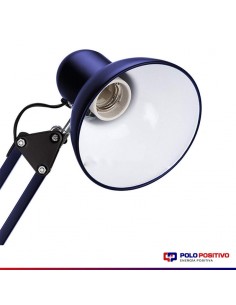 LAMPARA ESCRITORIO CLASSIC E27 DOBLE BRAZO AZUL 2